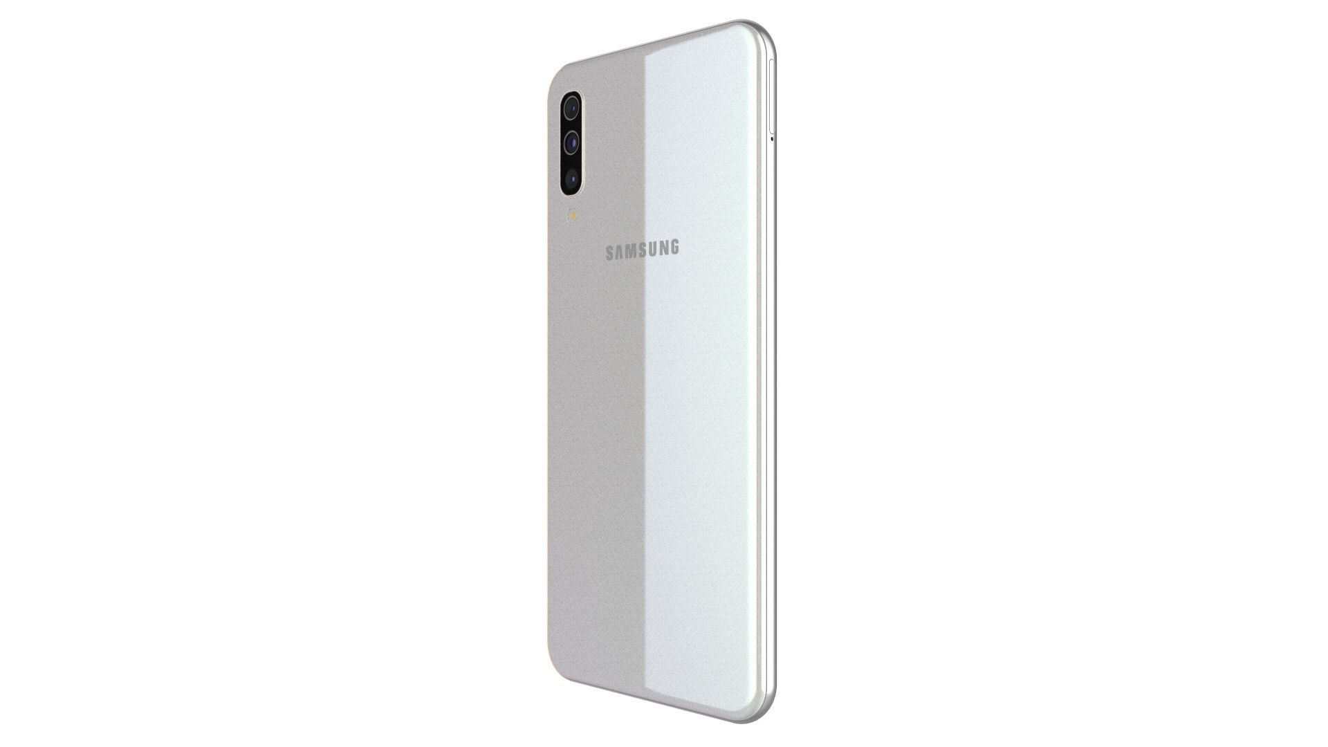 Samsung Galaxy A50 White 3D model_4