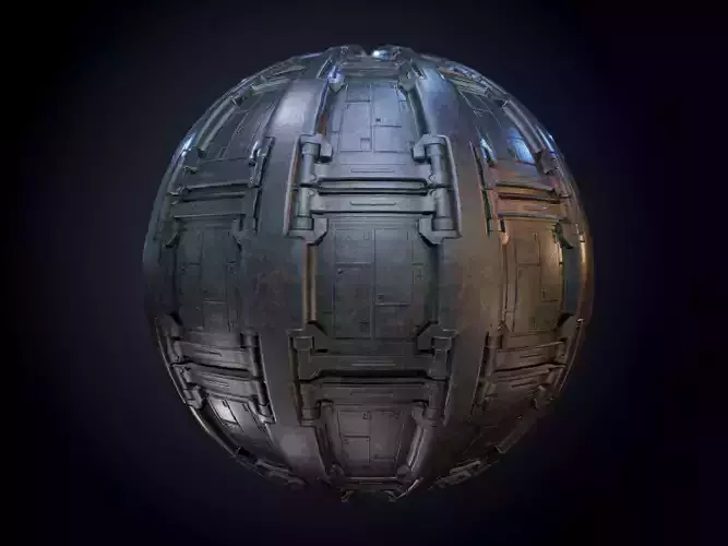 Sci-Fi Military Seamless PBR Texture 62