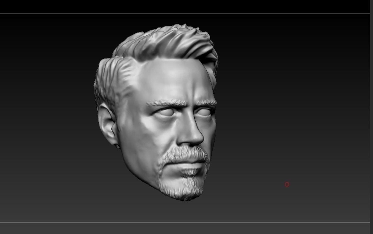 Head Tony Stark 3D print model_2