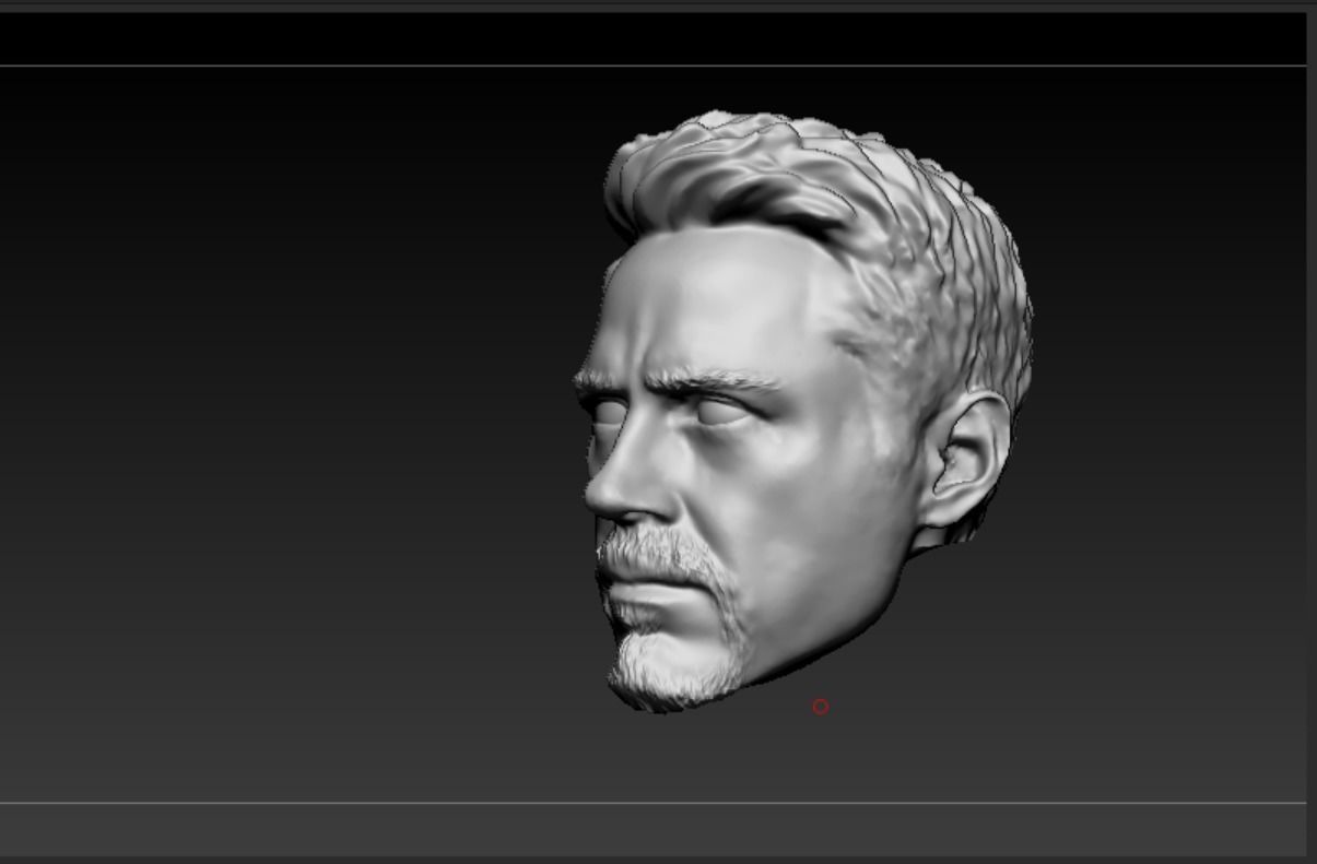 Head Tony Stark 3D print model_4