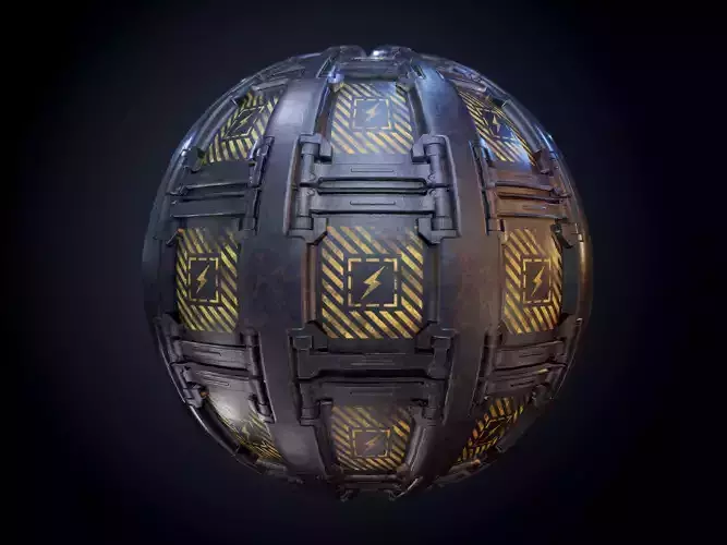 Sci-Fi Military Seamless PBR Texture 65