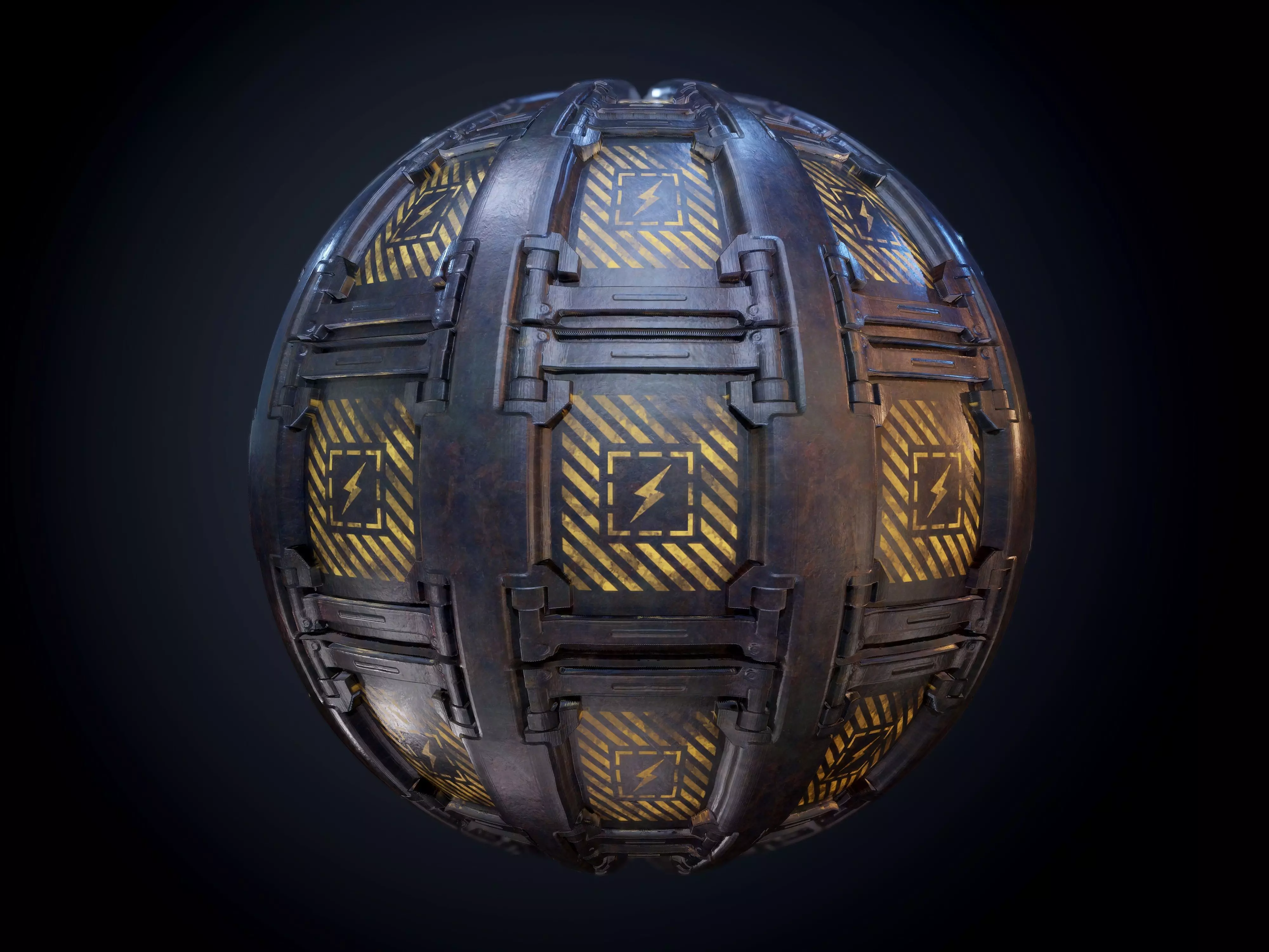 Sci-Fi Military Seamless PBR Texture 65 Texture