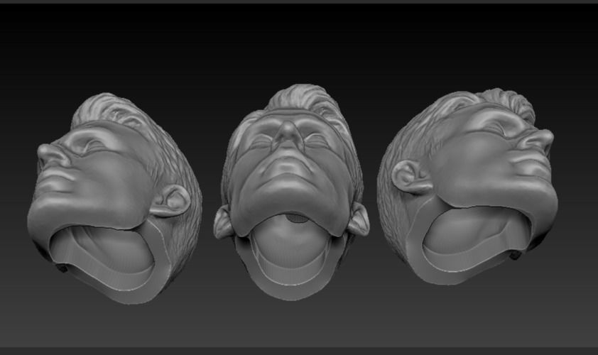 Head Steve Rogers Movie version - Chris Evans  3D print model_1