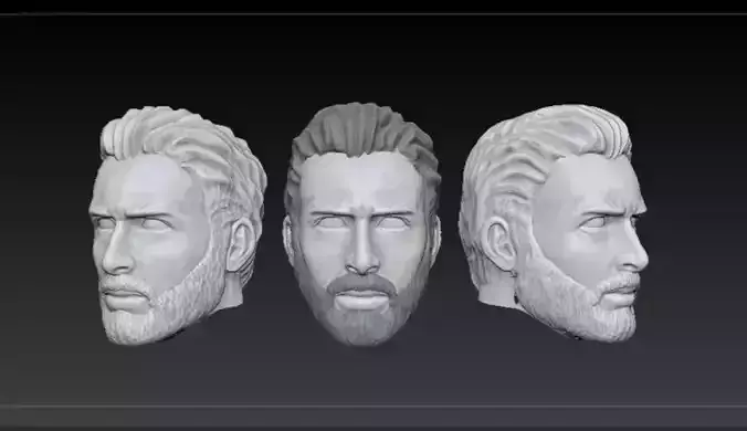 Head Steve Rogers - Infinity War version 3D print model