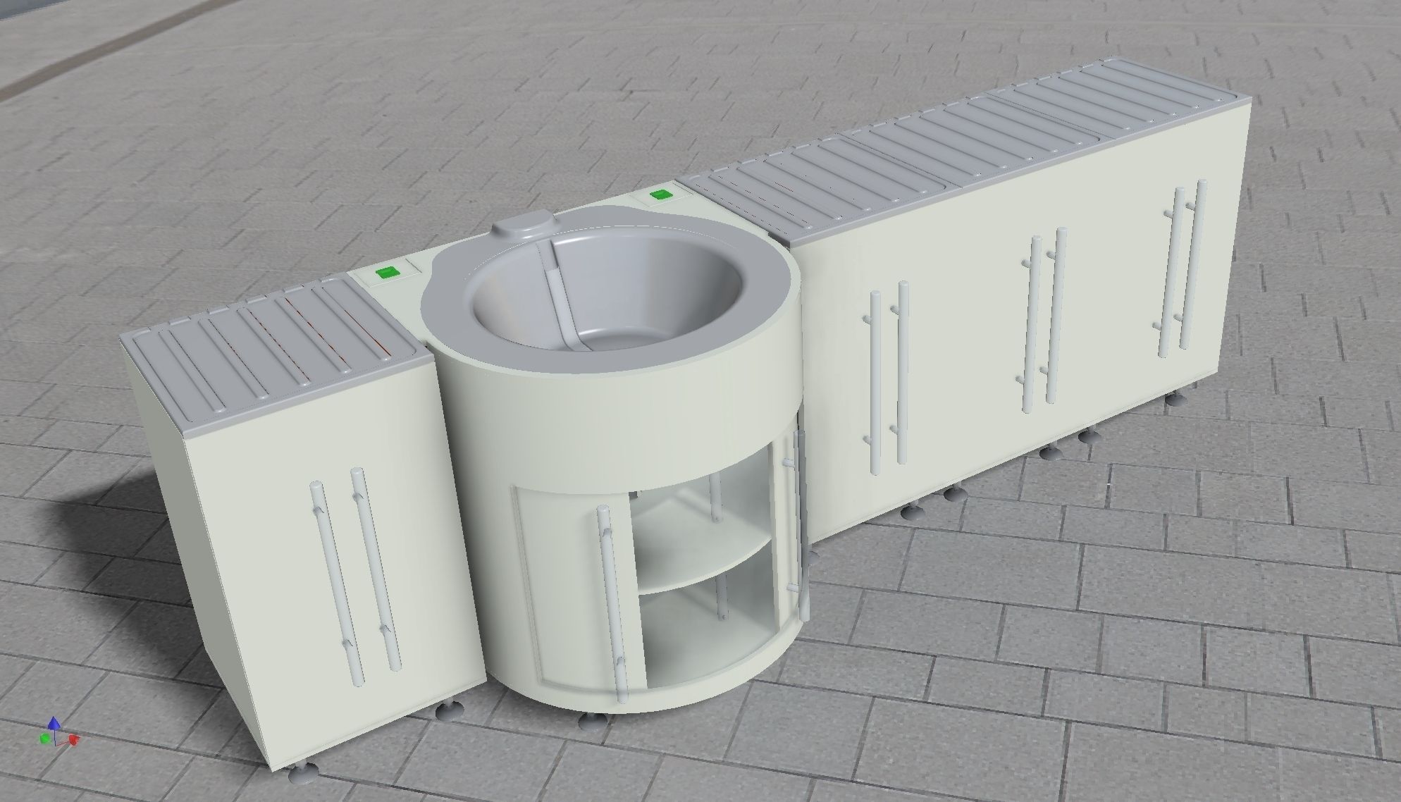 Kichen Table 3D model_12