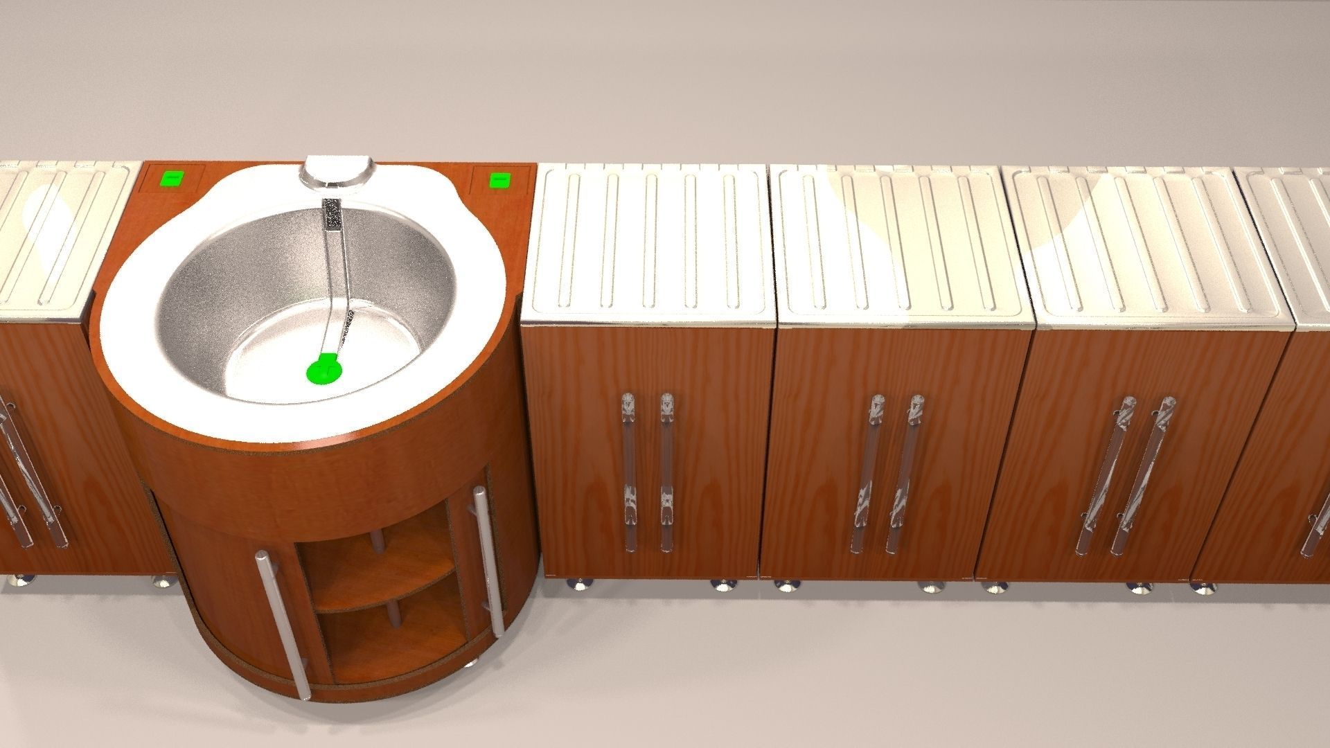 Kichen Table 3D model_7