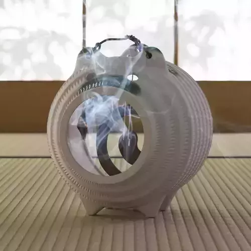 pig-pottery mosquito coil holder