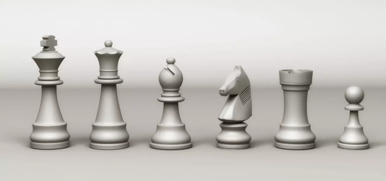 Chess Game  Characters 3D model_0