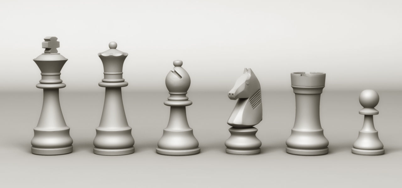 Chess Game Characters 3D model CGTrader