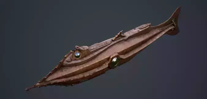 Nautilus 20000 Leagues Under the Sea Low-poly 3D model