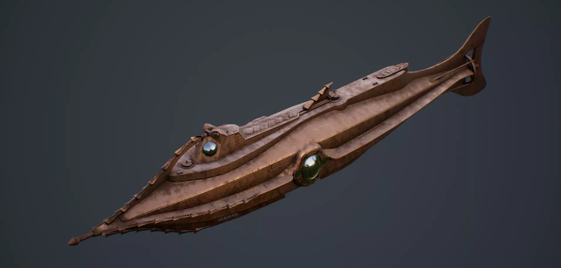 Nautilus 20000 Leagues Under the Sea Low-poly 3D model_0