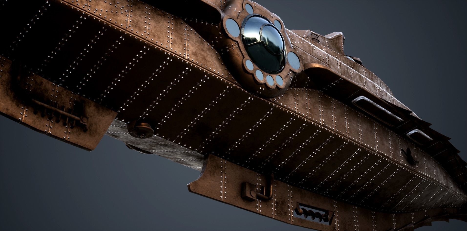 Nautilus 20000 Leagues Under the Sea Low-poly 3D model_10