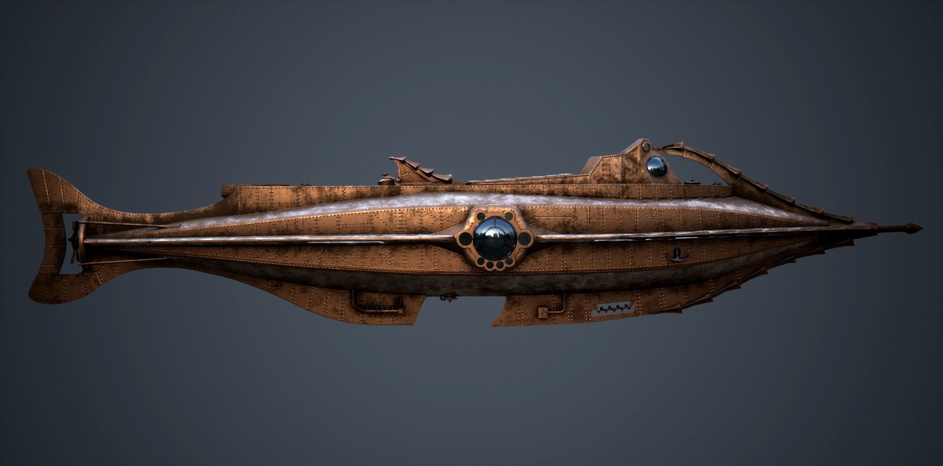 Nautilus 20000 Leagues Under the Sea Low-poly 3D model_4