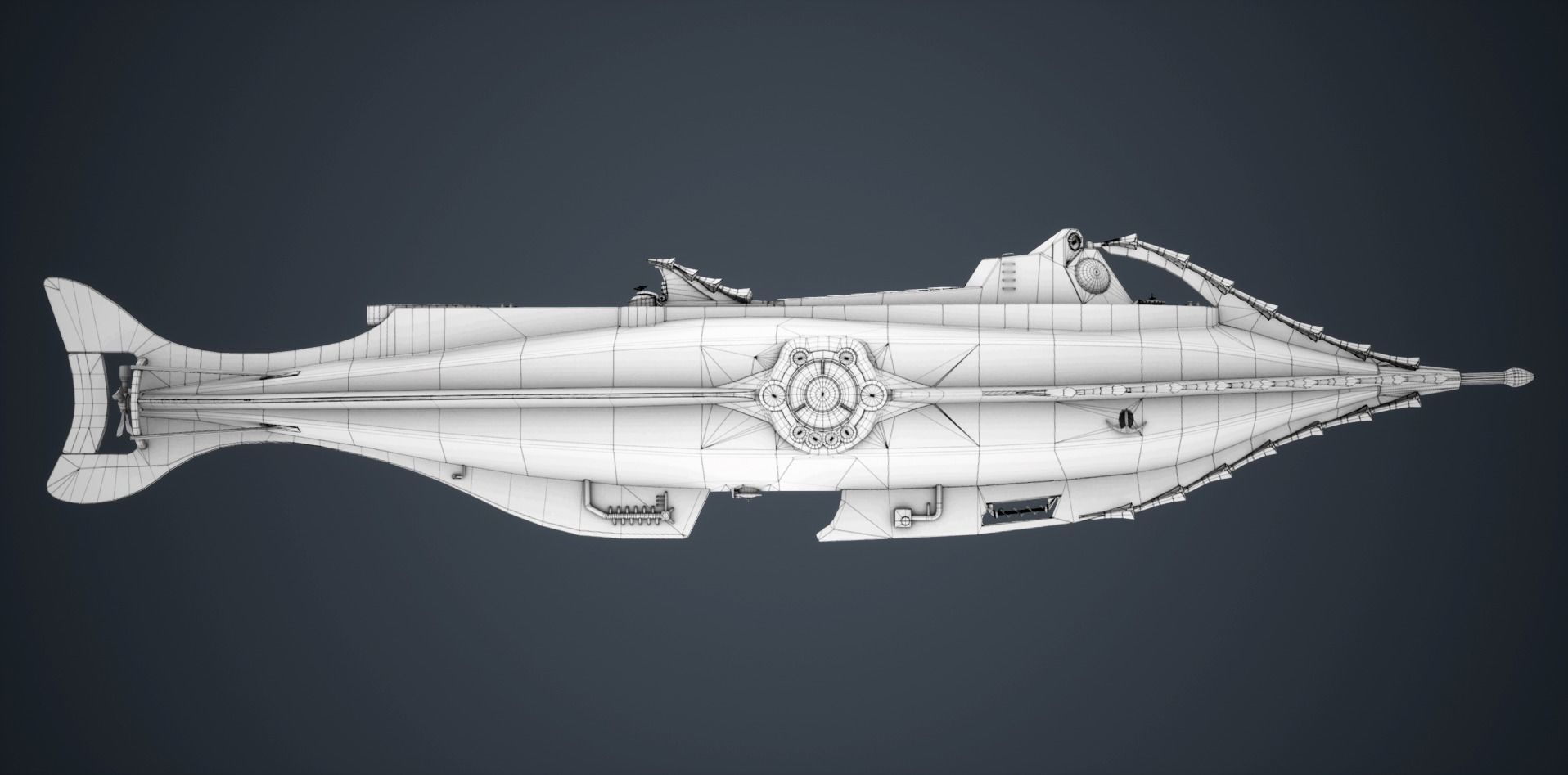 Nautilus 20000 Leagues Under the Sea Low-poly 3D model_5