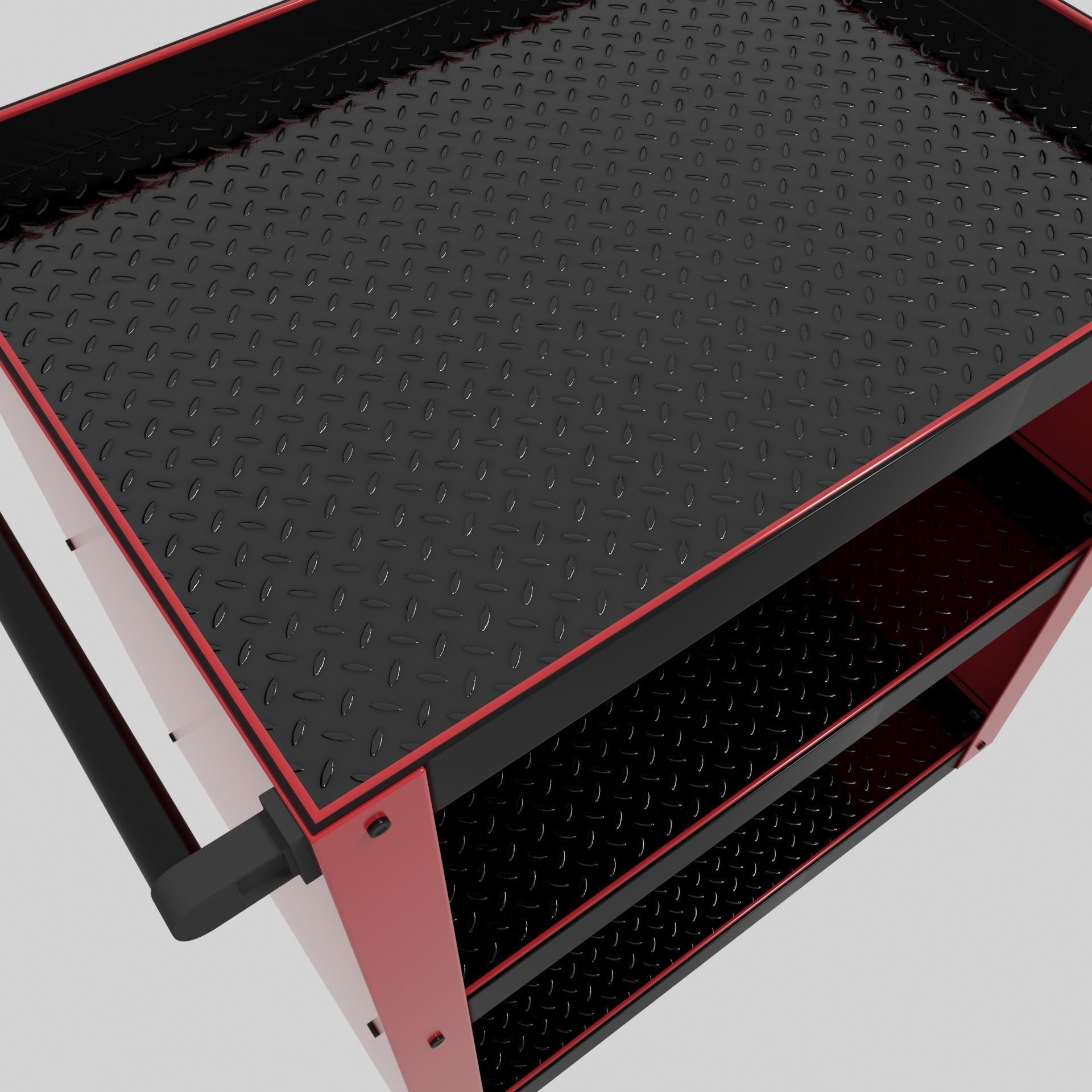 Workshop Service Trolley set 3D Model Collection_15