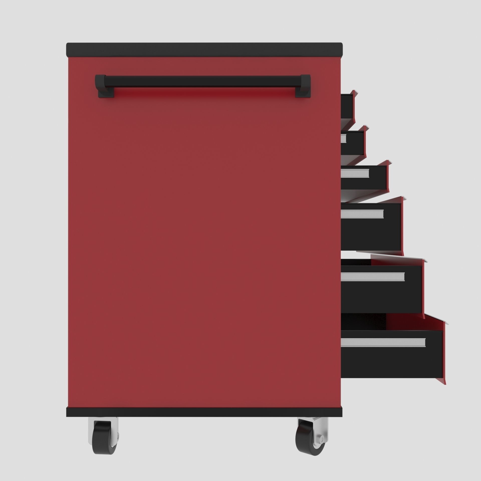 Workshop Service Trolley set 3D Model Collection_9