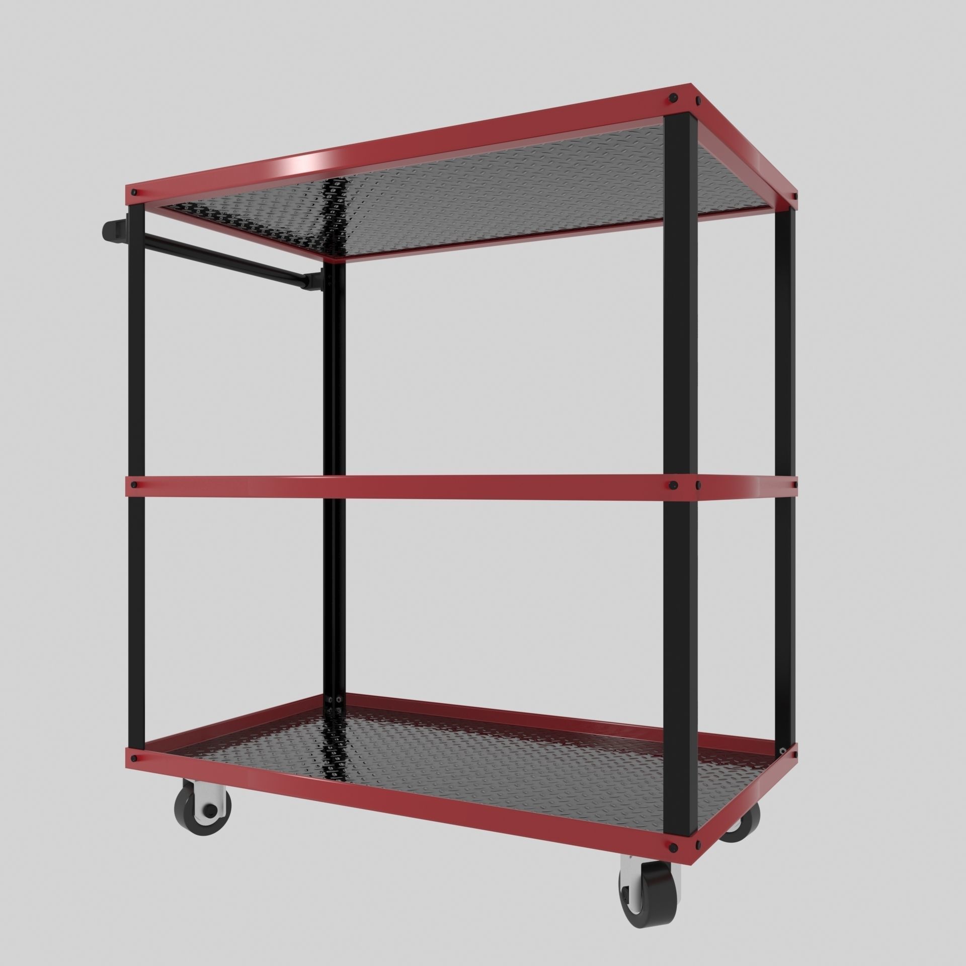Workshop Service Trolley set 3D Model Collection_16