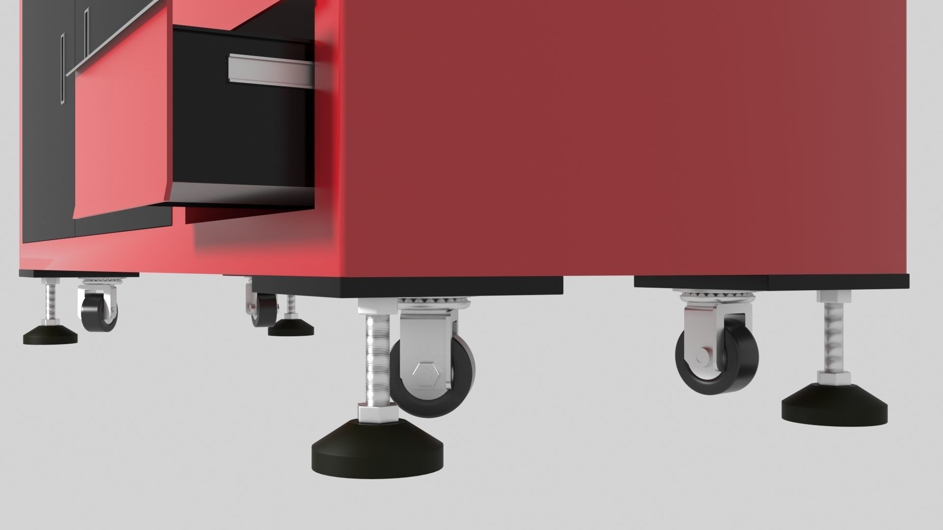 Workshop Service Trolley set 3D Model Collection_3