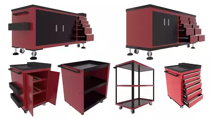 Workshop Service Trolley set