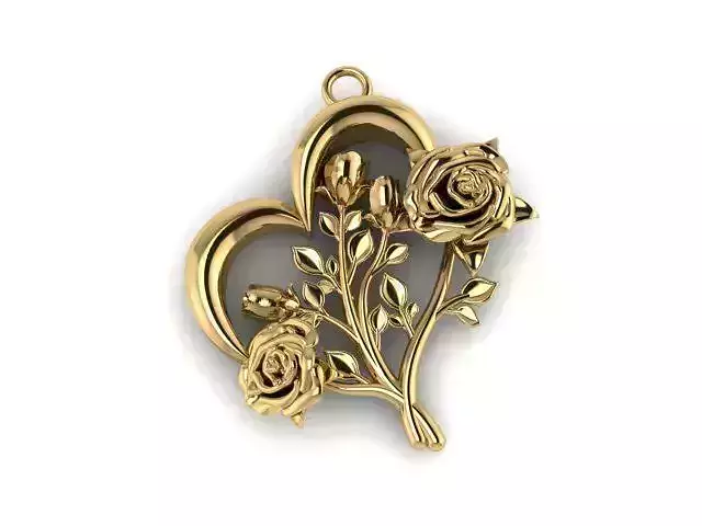 Rose pendant