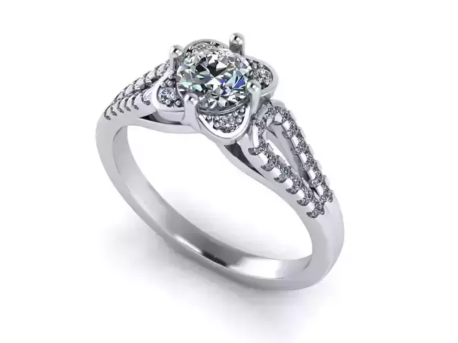 Classic diamond ring