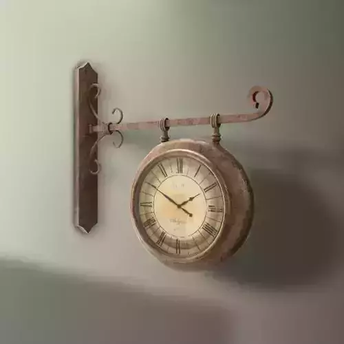 Wall Bracket Clock 3D model