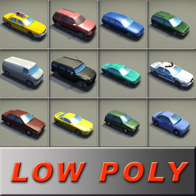 City Car Collection 3D model_1