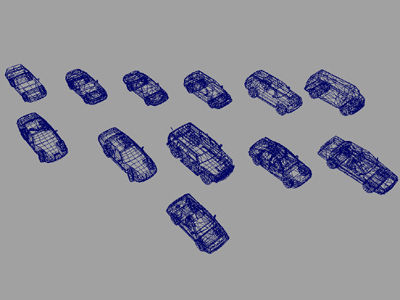 City Car Collection 3D model_2