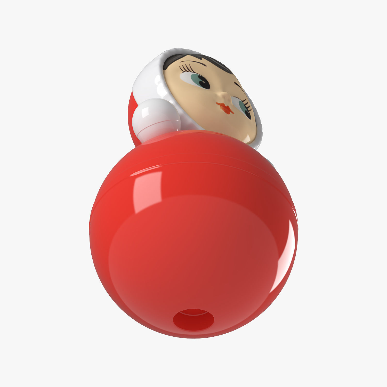 Roly-poly tumbler toy 3D model_7