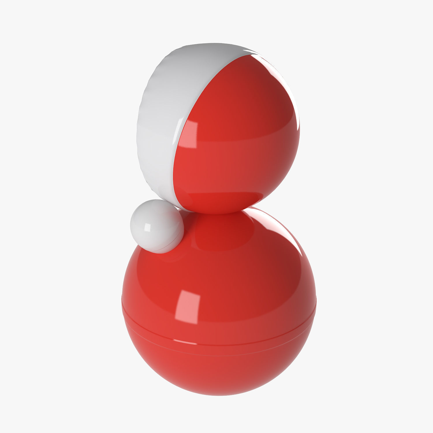 Roly-poly tumbler toy 3D model_3