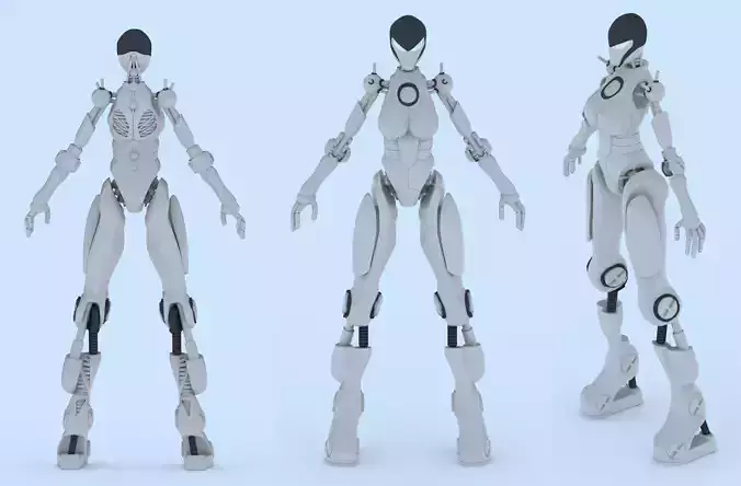 Female Robot 1 - FR01 3D print model