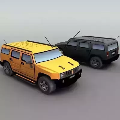 4x4 SUV Generic Low-poly 3D model