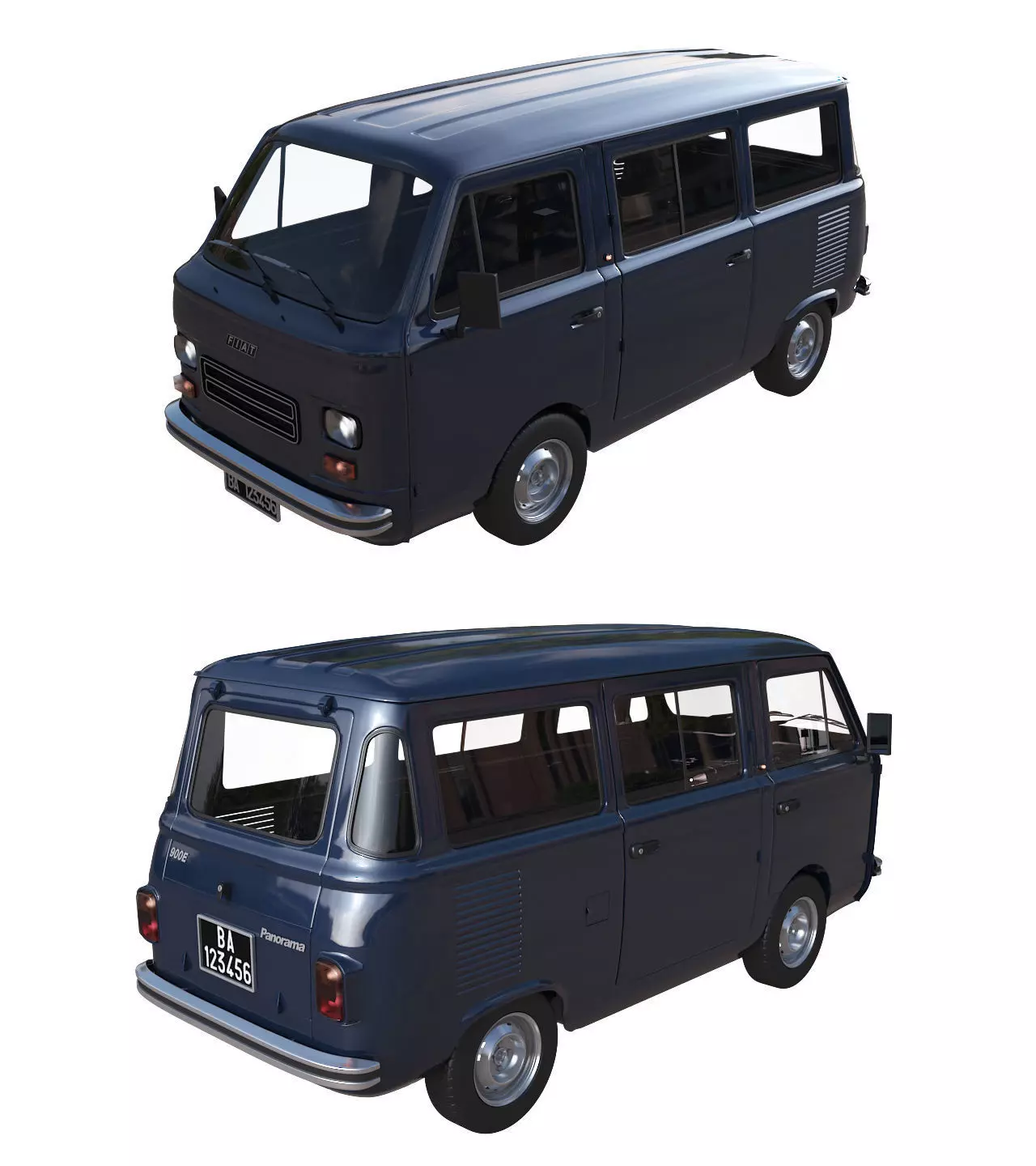 FIAT 900 Panorama 3D model_0