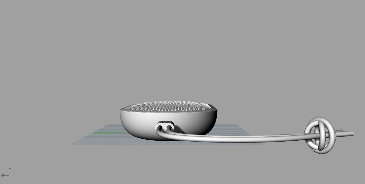 beoplay p2 green speaker Low-poly 3D model_17