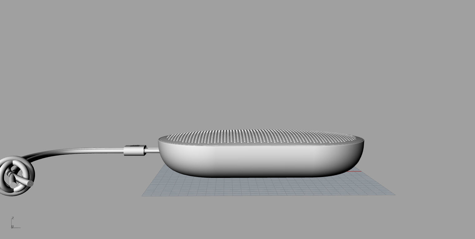beoplay p2 green speaker Low-poly 3D model_18