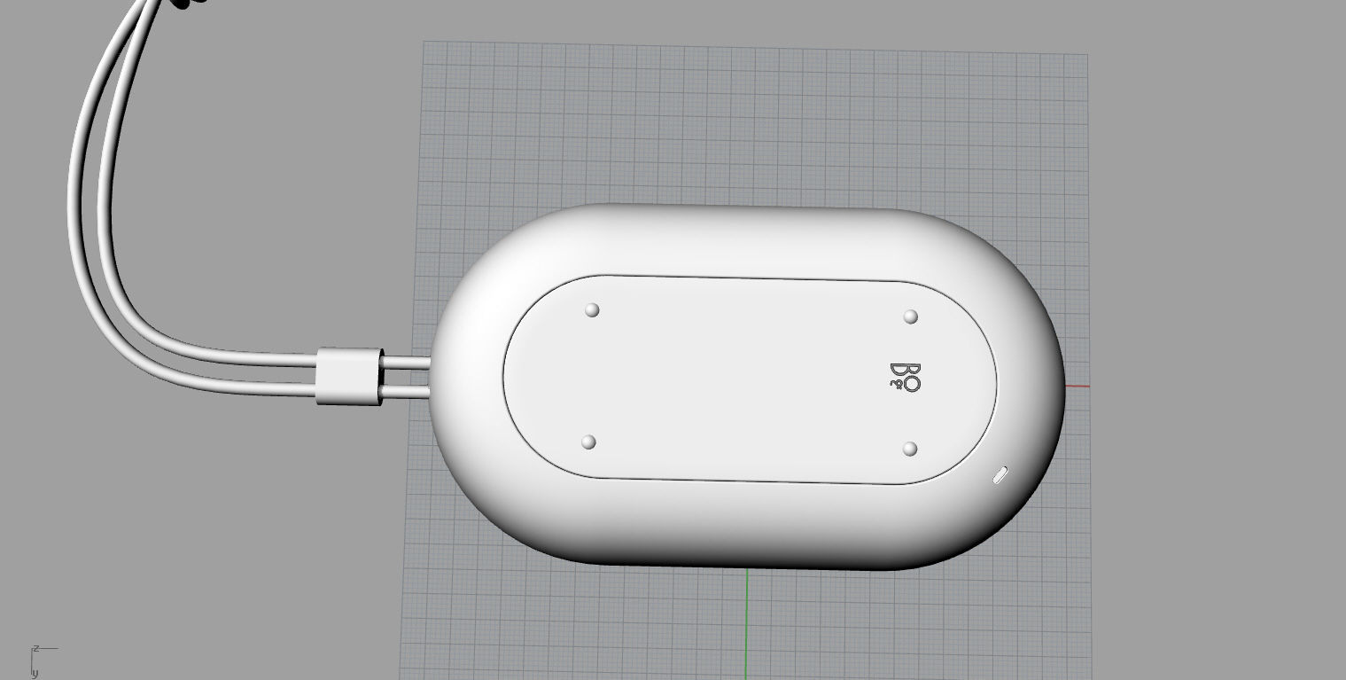beoplay p2 green speaker Low-poly 3D model_22