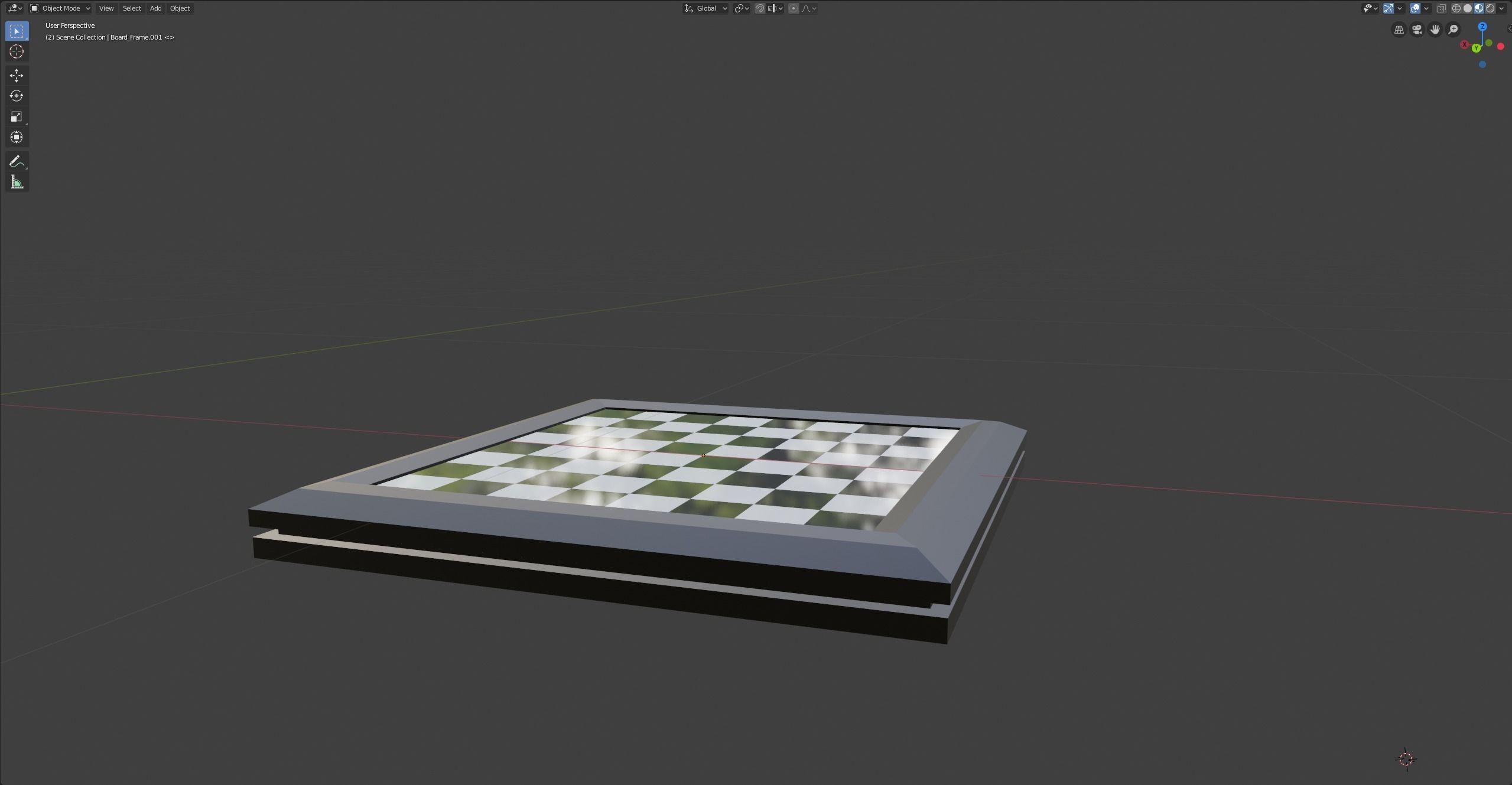 Low Poly Chess Set 3D print model_7