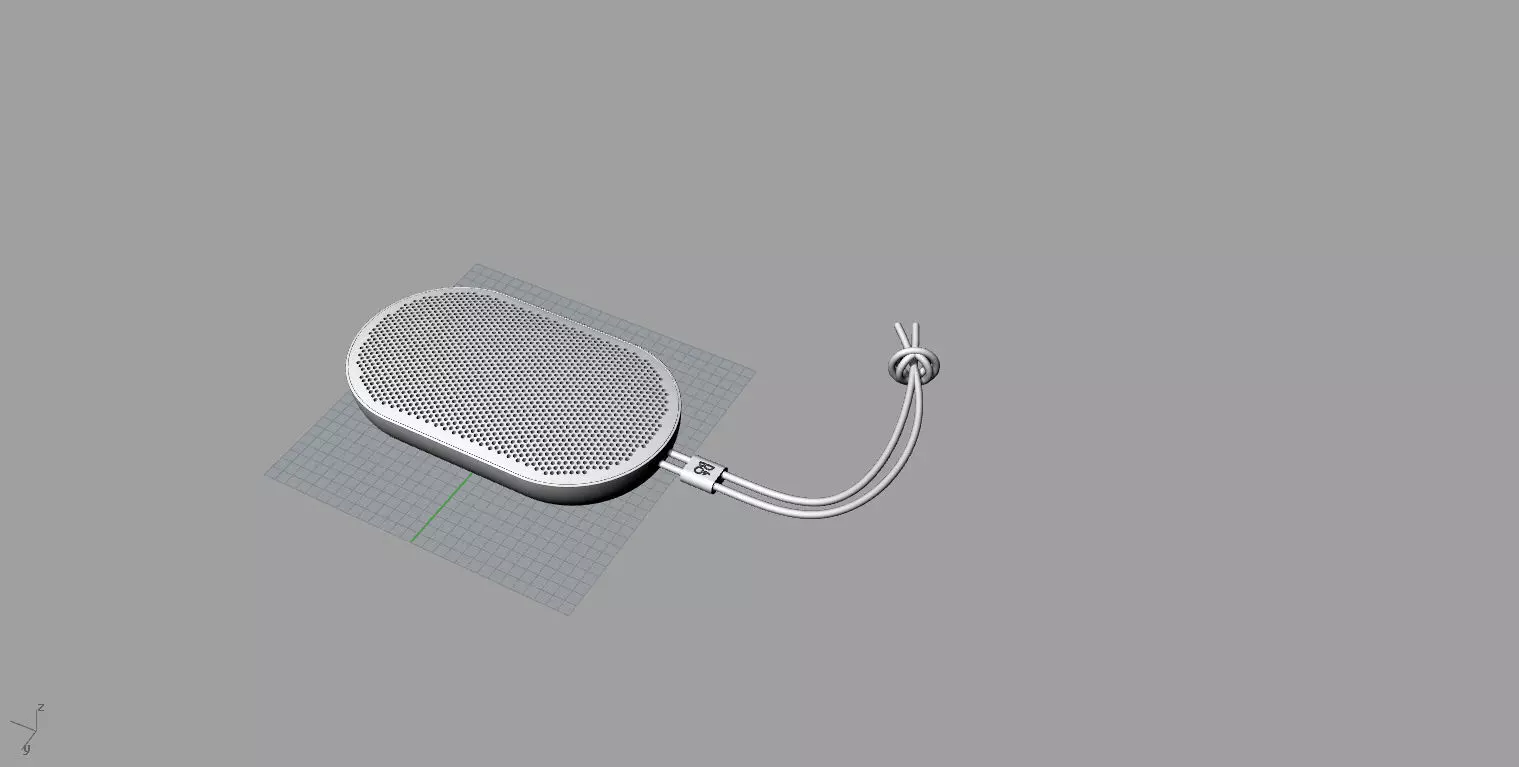 beoplay p2 white speaker Low-poly 3D model