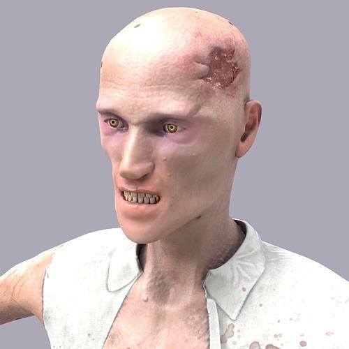 3D-model Zombie Low-poly 3D model