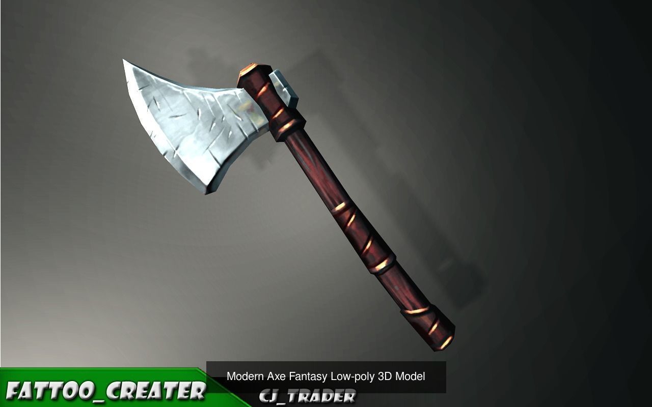 Fantasy Weapon Collection Pack Low-Poly 3D Model _14