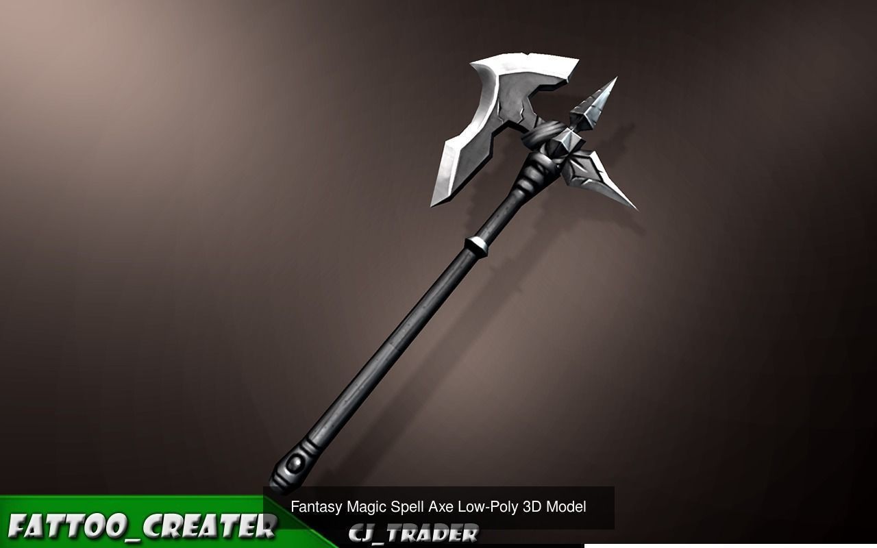 Fantasy Weapon Collection Pack Low-Poly 3D Model _17