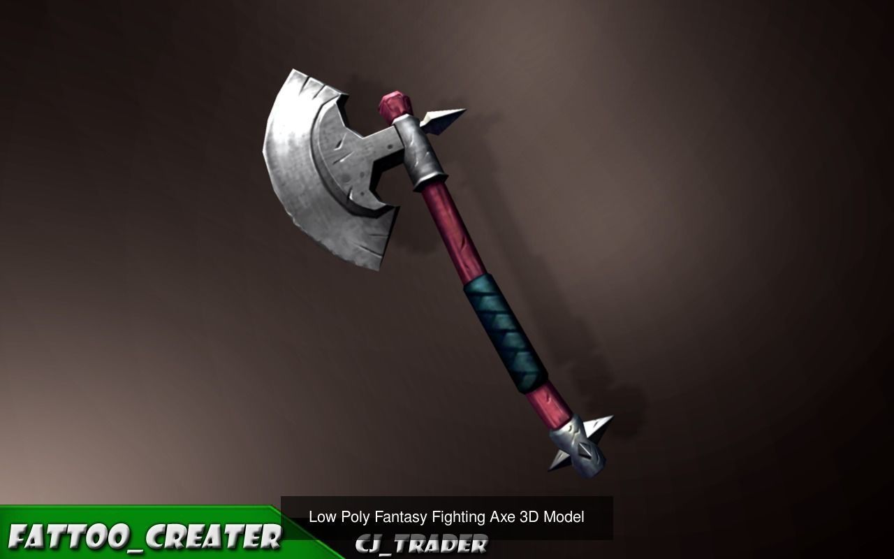 Fantasy Weapon Collection Pack Low-Poly 3D Model _11