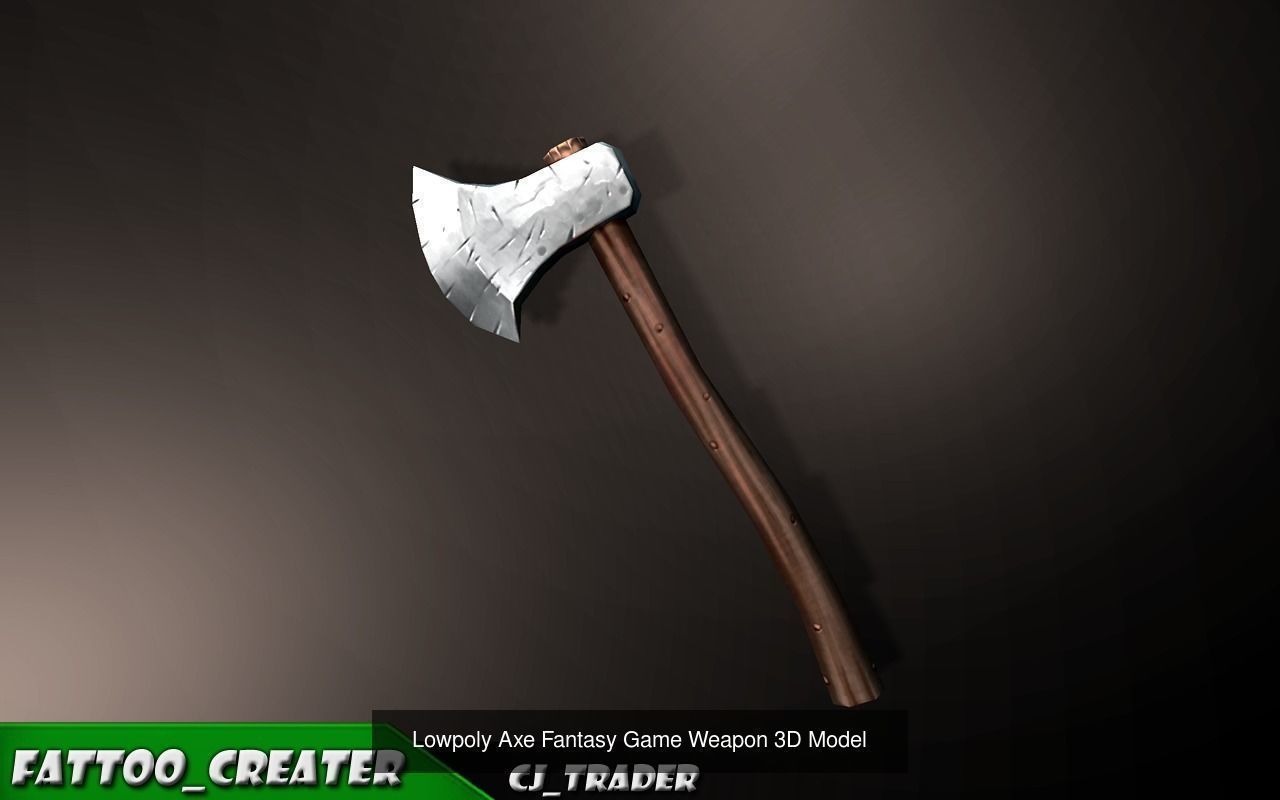Fantasy Weapon Collection Pack Low-Poly 3D Model _8