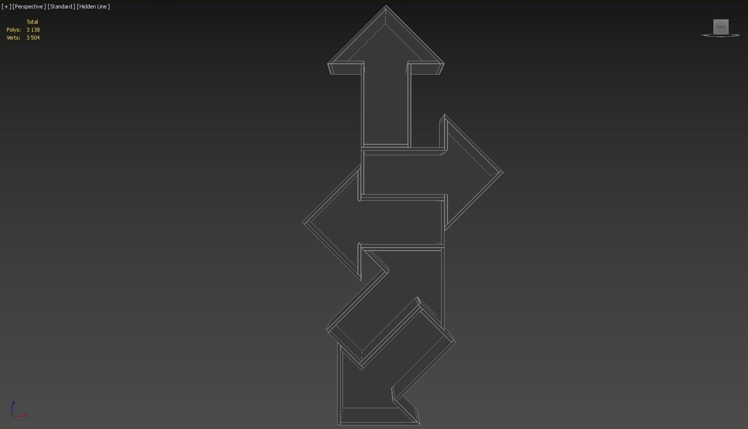 Directional Bookcase - 3ds Max 3D model_39