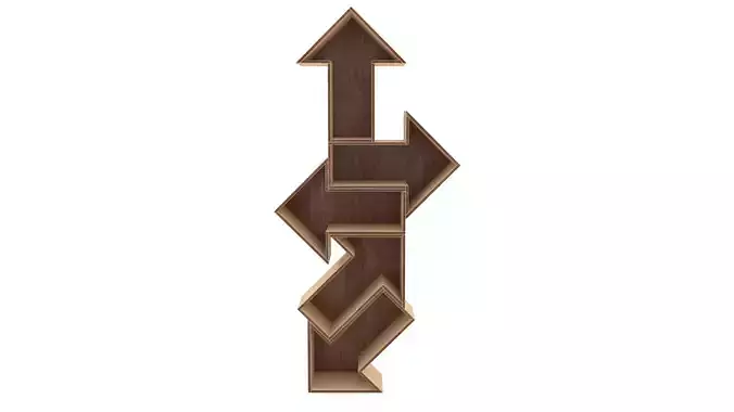 Directional Bookcase - 3ds Max