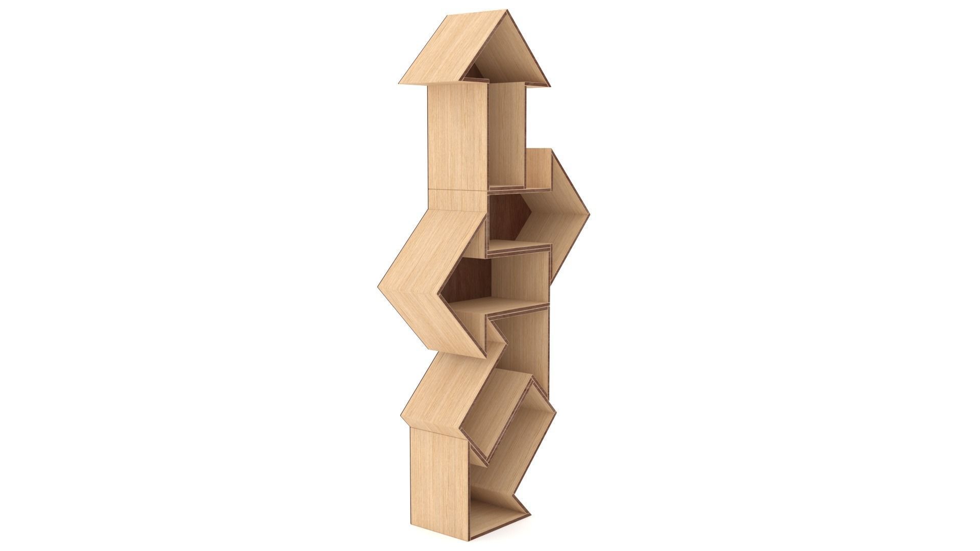 Directional Bookcase - 3ds Max 3D model_31