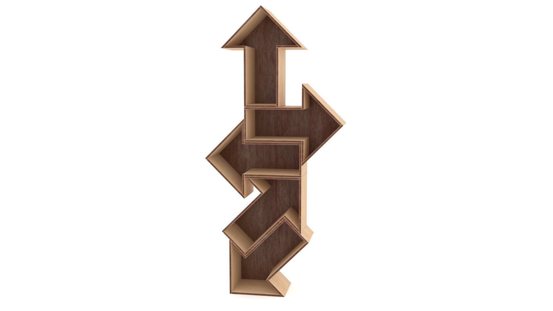 Directional Bookcase - 3ds Max 3D model_1