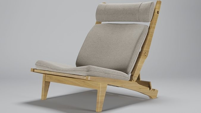 Hans Wegner AP71 Lounge Chair 3D model