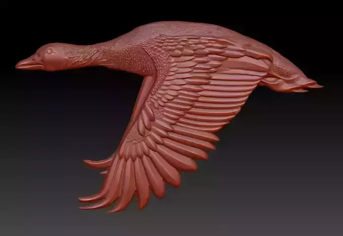 goose trophy hunter pendant 3D print model