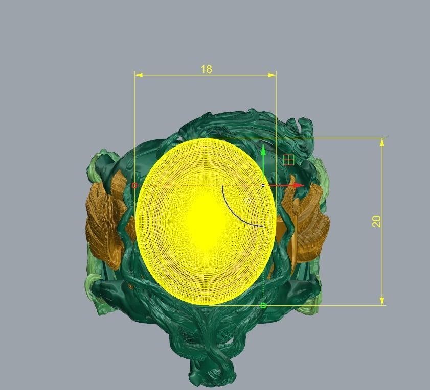 War horse man Ring 3D printing model 3D print model_7